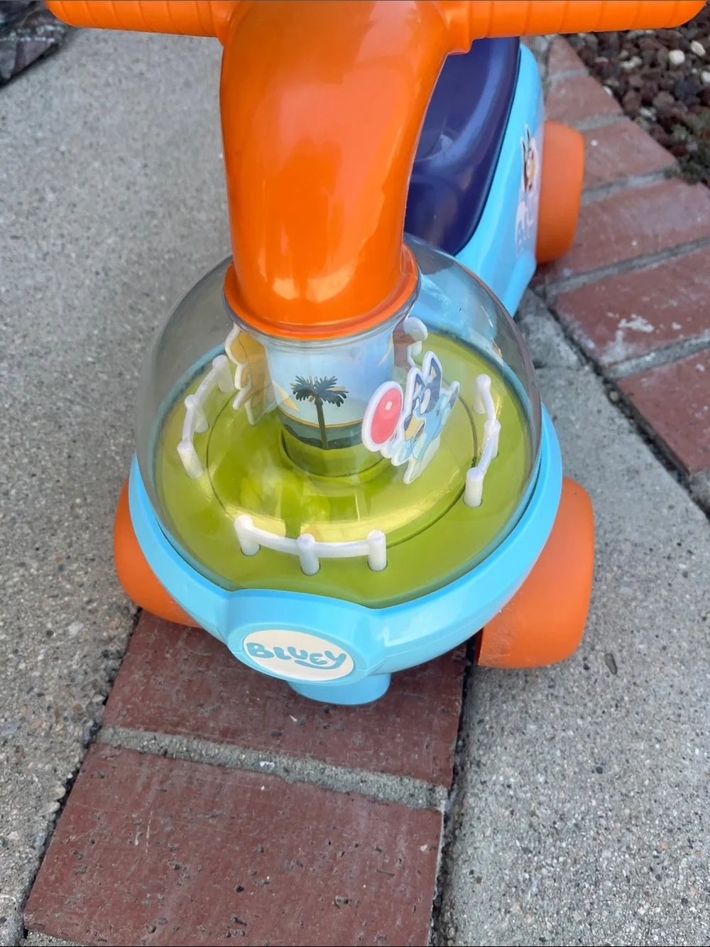 Blue and Orange Ride-On Toy for Kids by